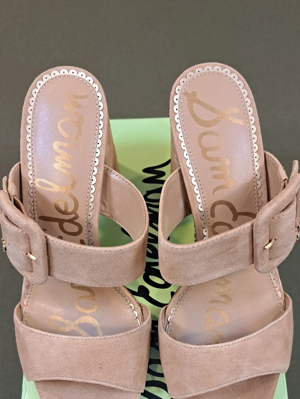 Sam Edelman Signature Collection Dawn Sandal - Color: Tan Suede - Size: 9